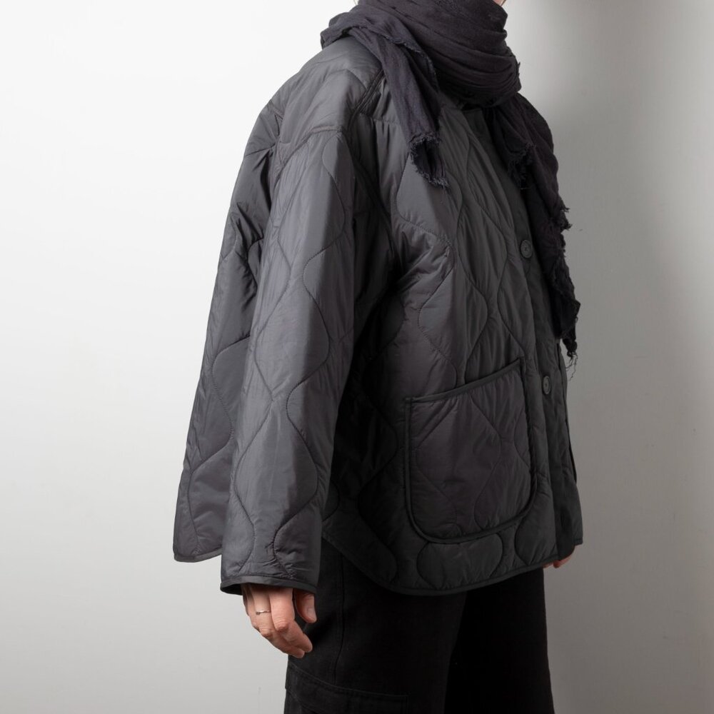 Grey quilted jacket